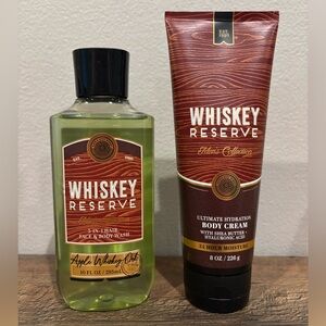 Bath & Body Works Whiskey Reserve Body Wash and Cream Set